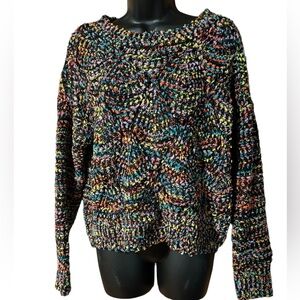 Colorful Made with Love long sleeve sweater
